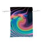 Abstract Art Abstract Background Lightweight Drawstring Pouch (L) Back