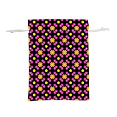 Pattern Colorful Texture Design Lightweight Drawstring Pouch (l) by Simbadda