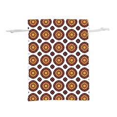 Pattern Fall Color White Background Lightweight Drawstring Pouch (m) by Simbadda
