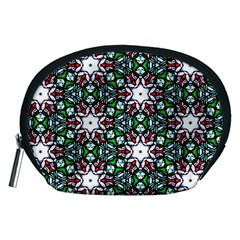 Stained Glass Pattern Church Window Accessory Pouch (medium) by Simbadda