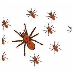 Insect Spider Wildlife Wooden Puzzle Square by Mariart