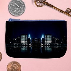 Night City Landscape Large Coin Purse by Vaneshart