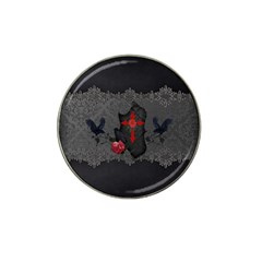 The Crows With Cross Hat Clip Ball Marker by FantasyWorld7