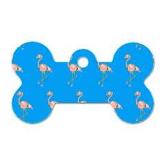 Flamenco Birds Exotic Nice Pink Dog Tag Bone (one Side) by Mariart