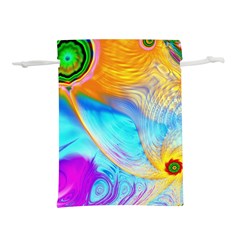 Artwork Digital Art Fractal Colors Lightweight Drawstring Pouch (l) by Wegoenart