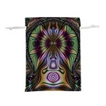 Digital Art Fractal Artwork Lightweight Drawstring Pouch (L) Back