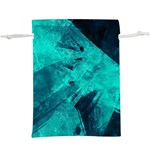 Background Texture Pattern Blue  Lightweight Drawstring Pouch (XL) Back