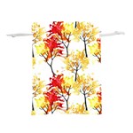 Watercolor Painting Autumn Illustration Autumn Tree Lightweight Drawstring Pouch (M) Back