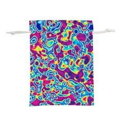 Ripple Motley Colorful Spots Abstract Lightweight Drawstring Pouch (l) by Vaneshart