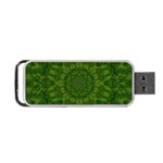 Fauna Nature Ornate Leaf Portable USB Flash (Two Sides) Back