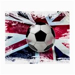 Soccer Ball With Great Britain Flag Small Glasses Cloth (2 Sides) Front