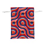 Pattern Curve Design Lightweight Drawstring Pouch (M) Back