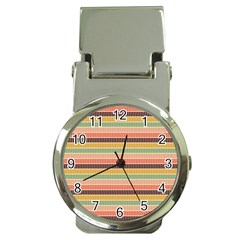 Vintage Stripes Lines Background Money Clip Watches by Vaneshart