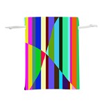 Stripes Interrupted Lightweight Drawstring Pouch (S) Front