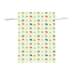 Clouds And Umbrellas Seasons Pattern Lightweight Drawstring Pouch (m) by Wegoenart