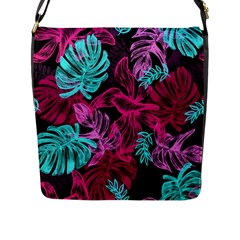 Leaves Flap Closure Messenger Bag (l) by Sobalvarro