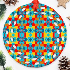 Pop Art  Ornament (round Filigree) by Sobalvarro