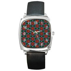 Pattern  Square Metal Watch by Sobalvarro