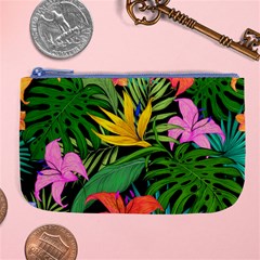 Tropical Greens Large Coin Purse by Sobalvarro