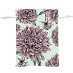 Flowers  Lightweight Drawstring Pouch (XL) Front