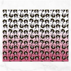 Retro Girl Daisy Chain Pattern Rectangular Jigsaw Puzzl by snowwhitegirl