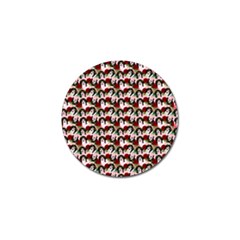 Vintage Hippie Girl Pattern Pnk Golf Ball Marker (10 Pack) by snowwhitegirl