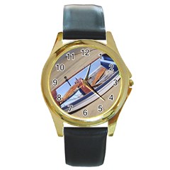 Balboa 1 2 Round Gold Metal Watch by bestdesignintheworld