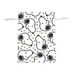 Dog Pattern Lightweight Drawstring Pouch (M) Back