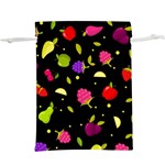 Vector Seamless Summer Fruits Pattern Colorful Cartoon Background  Lightweight Drawstring Pouch (XL) Back