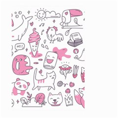 Set Kawaii Doodles Large Garden Flag (two Sides) by Vaneshart