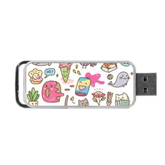 Set Kawaii Doodles Portable Usb Flash (one Side) by Vaneshart