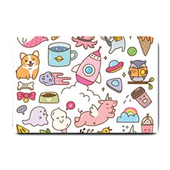 Set Kawaii Doodles Small Doormat  by Vaneshart