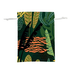 Abstract Seamless Pattern With Tropical Leaves Lightweight Drawstring Pouch (l) by Vaneshart