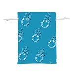 Bubble Group Pattern Abstract Lightweight Drawstring Pouch (S) Front