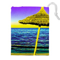 Pop Art Beach Umbrella  Drawstring Pouch (5xl) by essentialimage