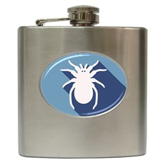 Spider Silhouette Hip Flask (6 Oz) by trulycreative