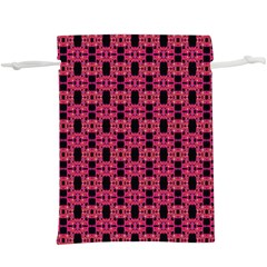 Red Black Abstract Pattern  Lightweight Drawstring Pouch (xl) by BrightVibesDesign
