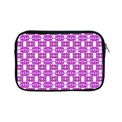 Pink  White  Abstract Pattern Apple Ipad Mini Zipper Cases by BrightVibesDesign
