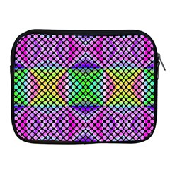 Bright  Circle Abstract Black Pink Green Yellow Apple Ipad 2/3/4 Zipper Cases by BrightVibesDesign