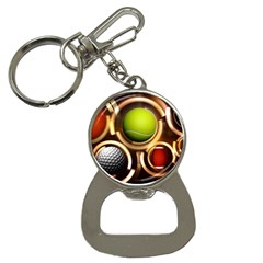 Sport Ball Tennis Golf Football Bottle Opener Key Chain by HermanTelo