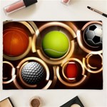 Sport Ball Tennis Golf Football Cosmetic Bag (XXL) Front