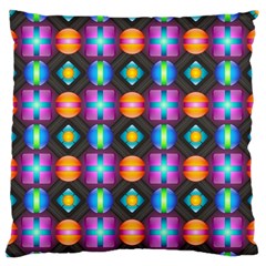 Squares Spheres Backgrounds Texture Large Flano Cushion Case (one Side) by HermanTelo