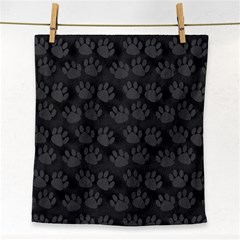 Pattern Texture Feet Dog Grey Face Towel by HermanTelo