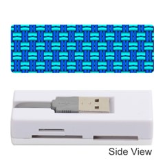 Pattern Graphic Background Image Blue Memory Card Reader (stick) by HermanTelo