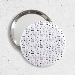 Music Notes Background Wallpaper 2 25  Handbag Mirrors by HermanTelo