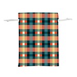 Texture Red Lightweight Drawstring Pouch (M) Front