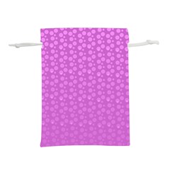 Background Polka Pink Lightweight Drawstring Pouch (s) by HermanTelo