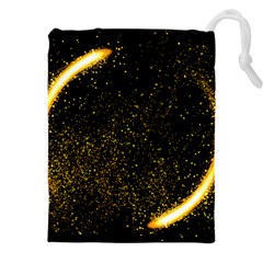 Cosmos Comet Dance, Digital Art Impression Drawstring Pouch (4xl) by picsaspassion