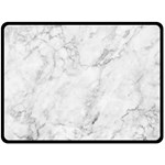 White Marble texture floor background with dark gray grey texture greek marble print luxuous real marble Double Sided Fleece Blanket (Large)  80 x60  Blanket Front