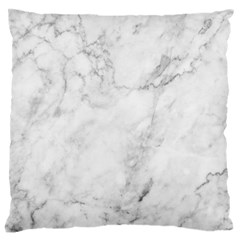 White Marble Texture Floor Background With Dark Gray Grey Texture Greek Marble Print Luxuous Real Marble Large Flano Cushion Case (one Side) by genx